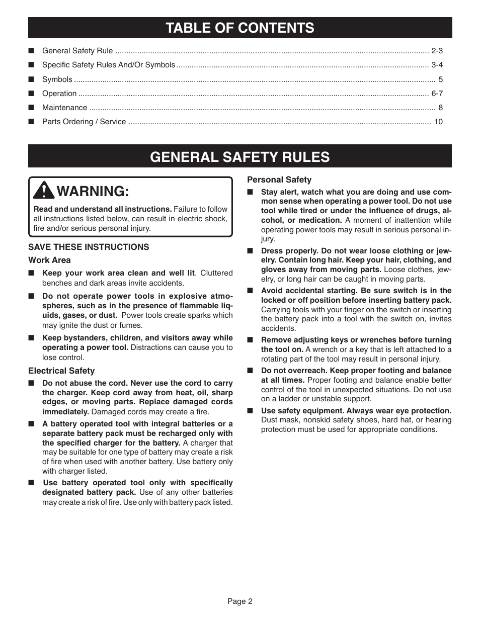 Ryobi FL1800 User Manual | Page 2 / 10