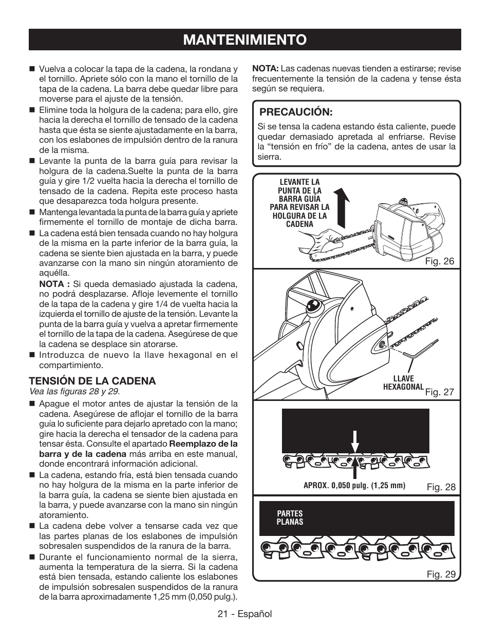 Mantenimiento | Ryobi P545 User Manual | Page 69 / 76