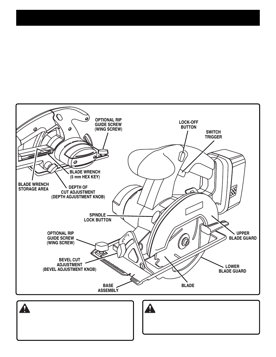 Features, Warning | Ryobi RY6200 User Manual | Page 7 / 20