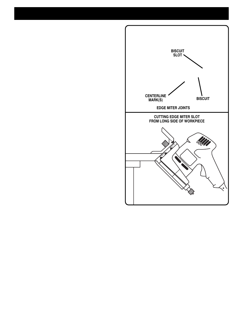 Operation, Flat miter joints (continued), How to make edge miter joints | Ryobi DBJ50 User Manual | Page 15 / 22