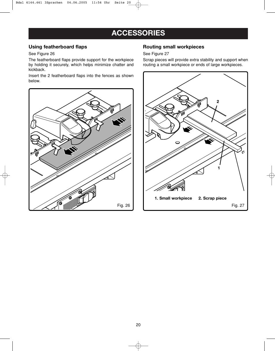 Accessories | Ryobi RT401W User Manual | Page 20 / 24