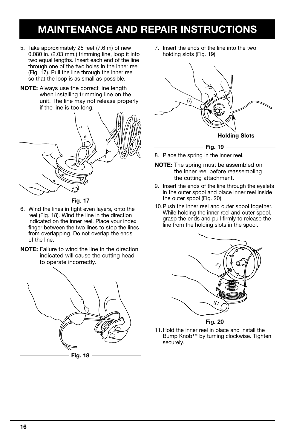 Maintenance and repair instructions | Ryobi 766r User Manual | Page 16 / 26