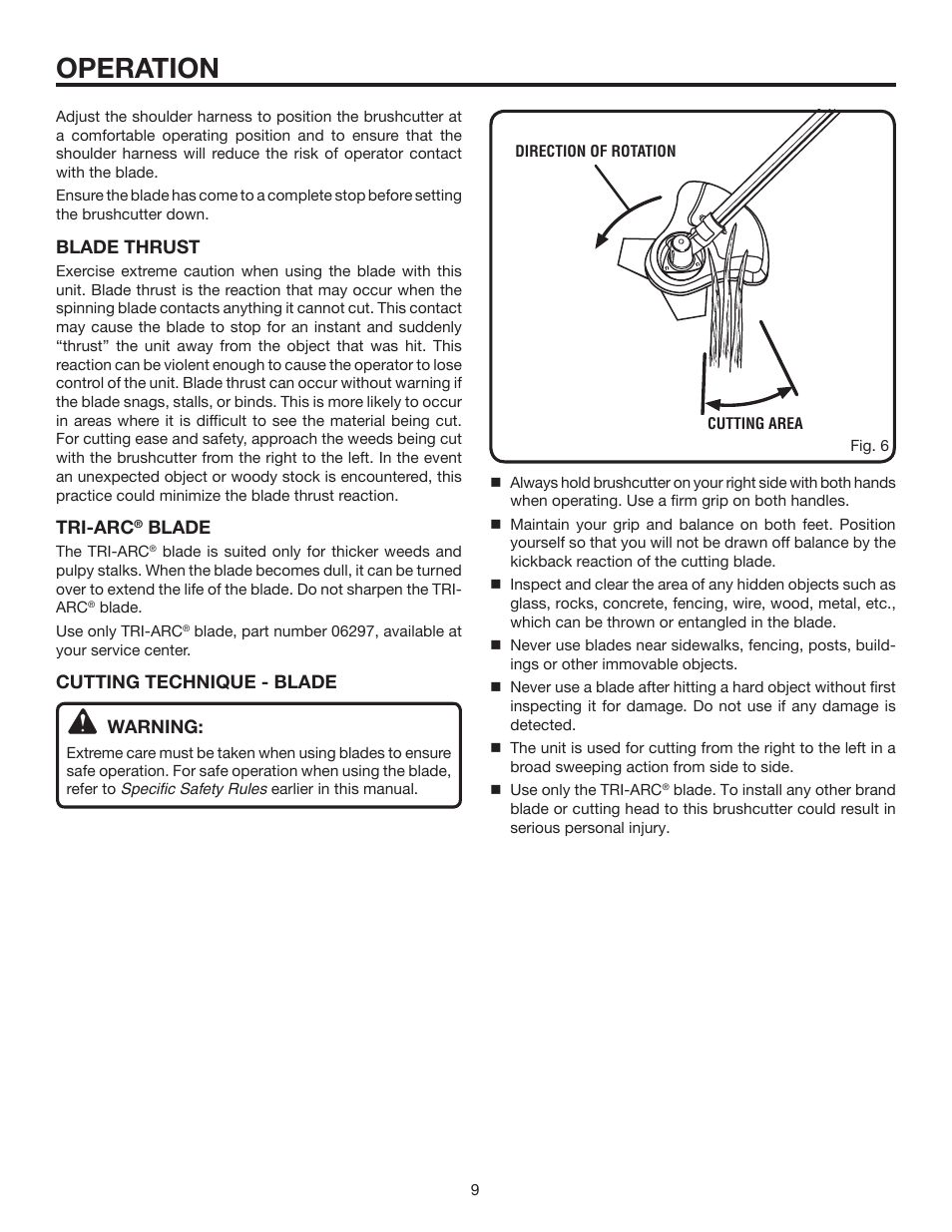 Operation | Ryobi Expand-it UT15702B User Manual | Page 9 / 14