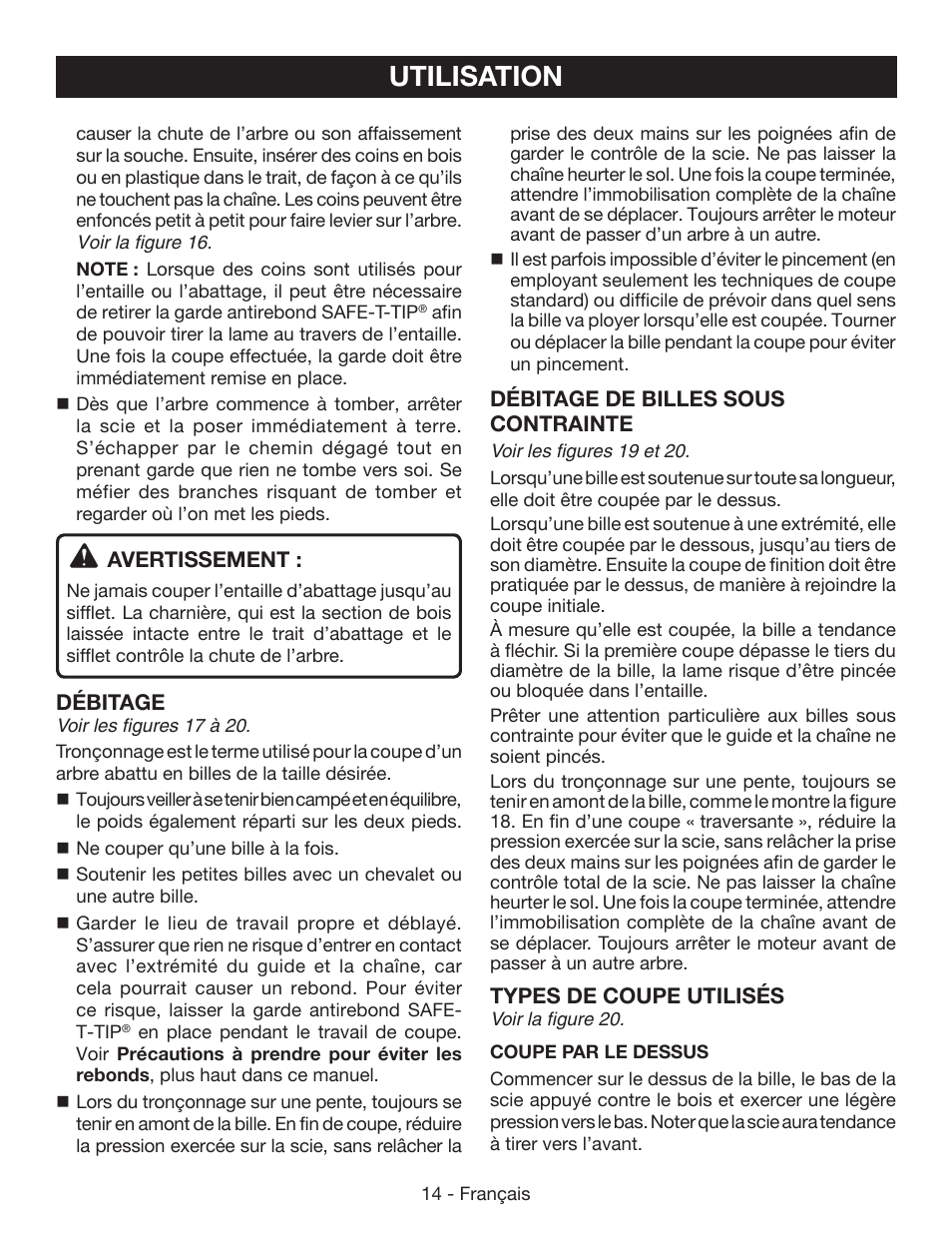 Utilisation | Ryobi P541 User Manual | Page 40 / 70