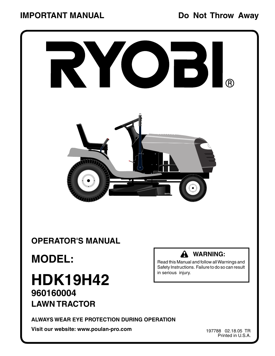 Ryobi 197788 User Manual | 30 pages