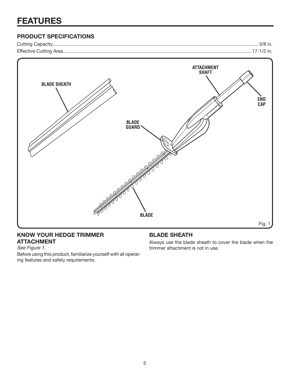Features | Ryobi Expand-it UT15703A User Manual | Page 5 / 12