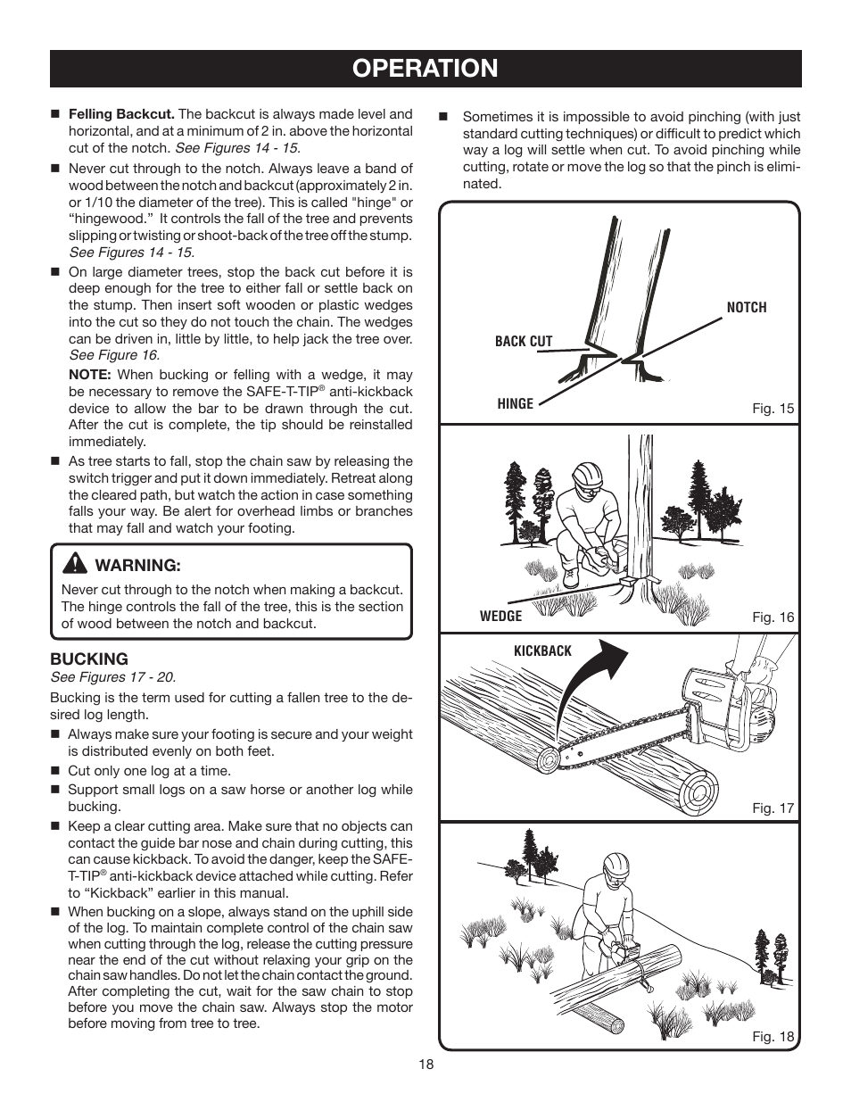 Operation | Ryobi RY43006 User Manual | Page 18 / 30