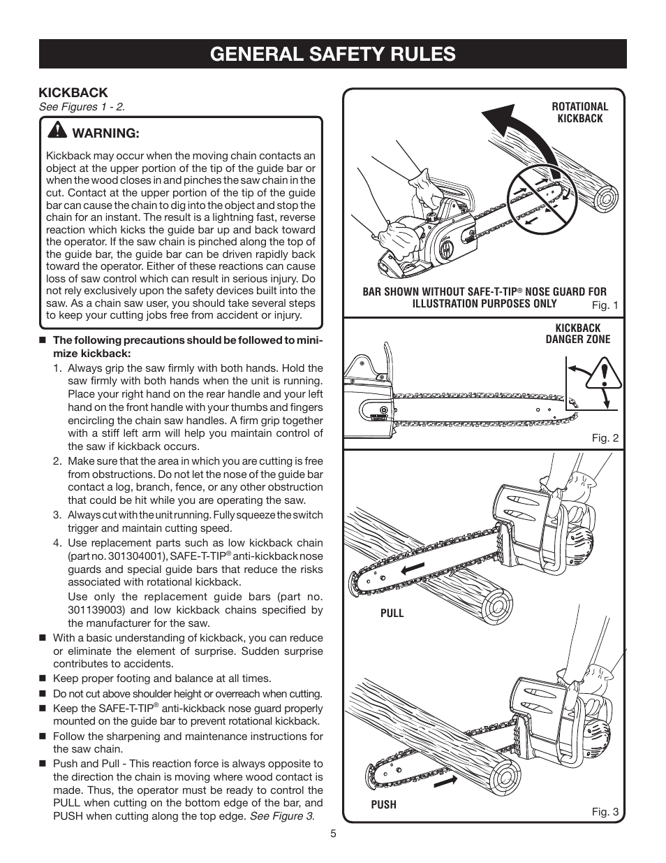 General safety rules | Ryobi RY43006 User Manual | Page 5 / 30