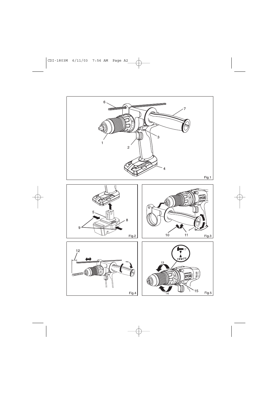 Ryobi CDI-1803M User Manual | Page 2 / 50