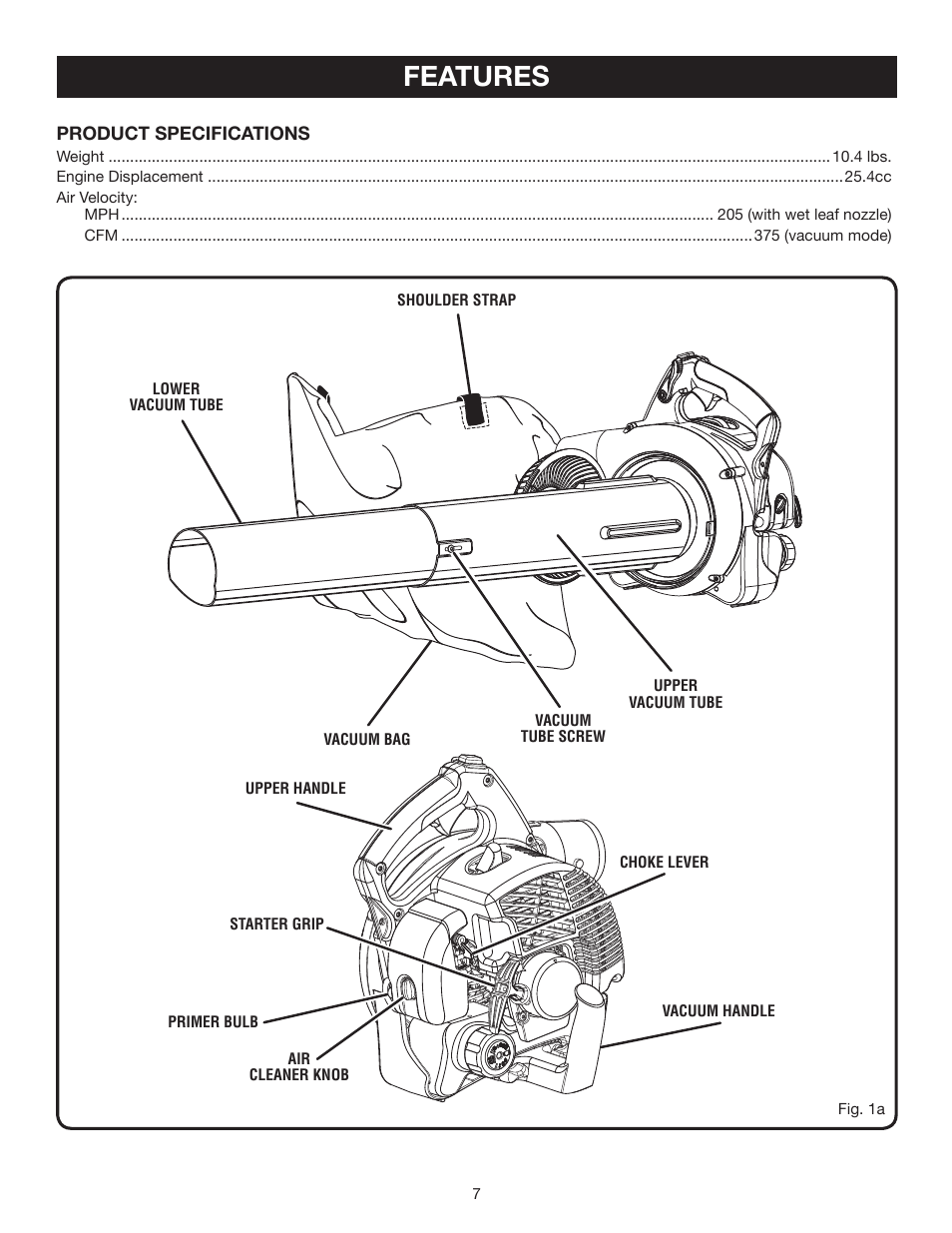 Features | Ryobi RY09903 User Manual | Page 7 / 22