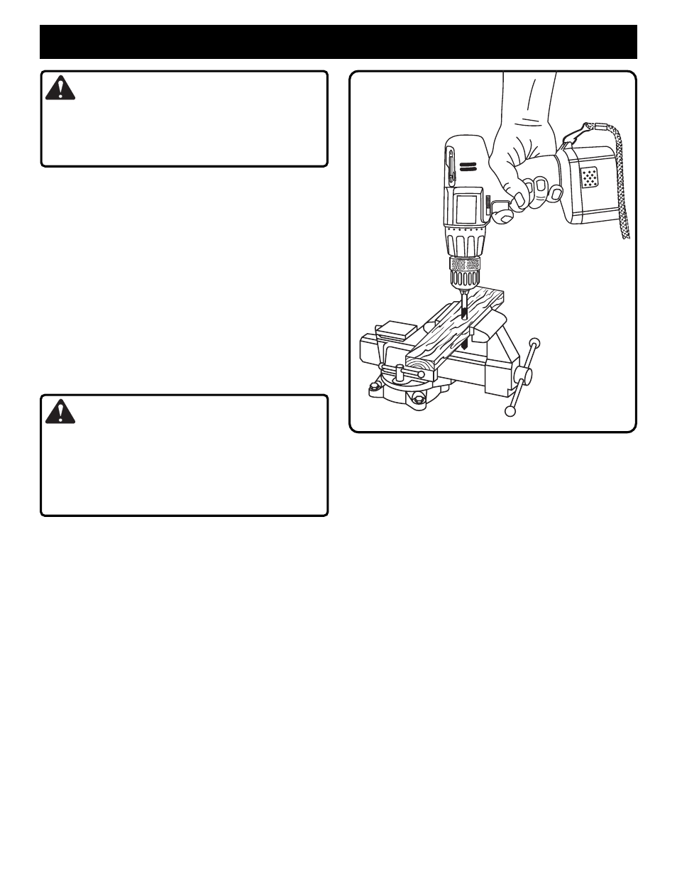 Operation, Warning | Ryobi HP1441 User Manual | Page 11 / 14