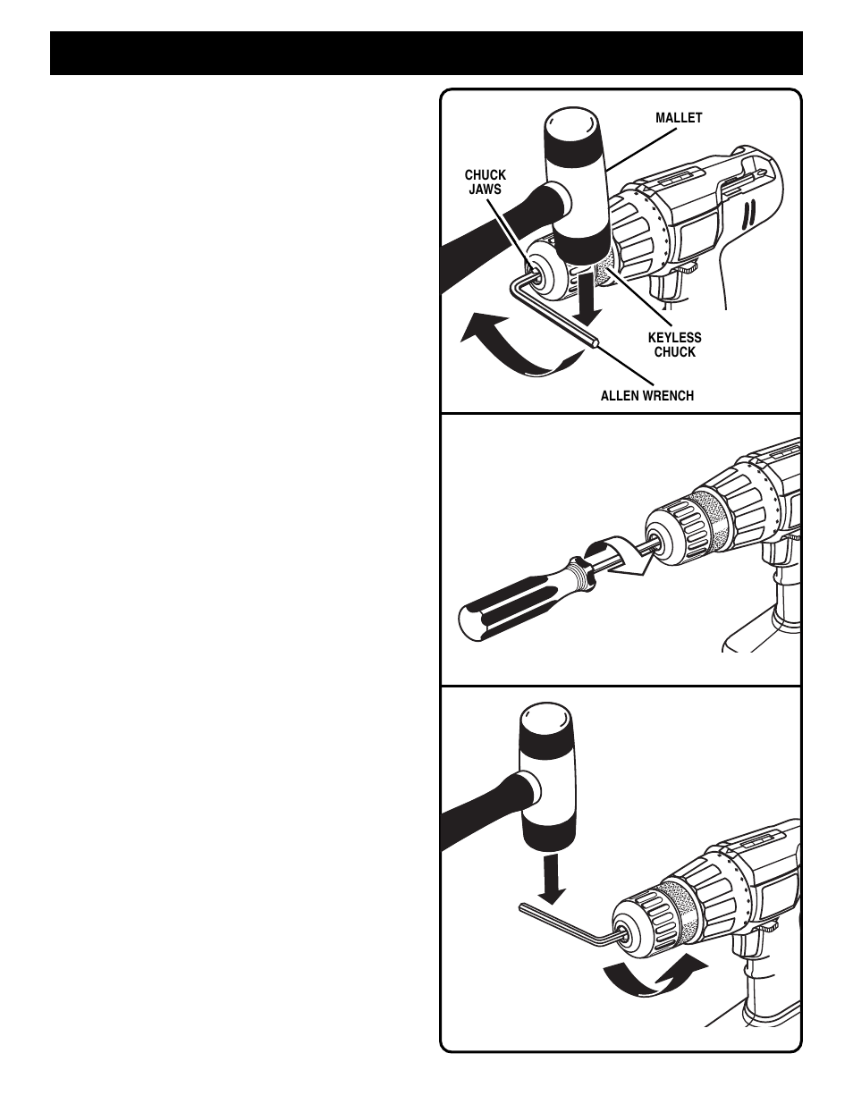 Operation, Chuck removal | Ryobi HP1441 User Manual | Page 12 / 14