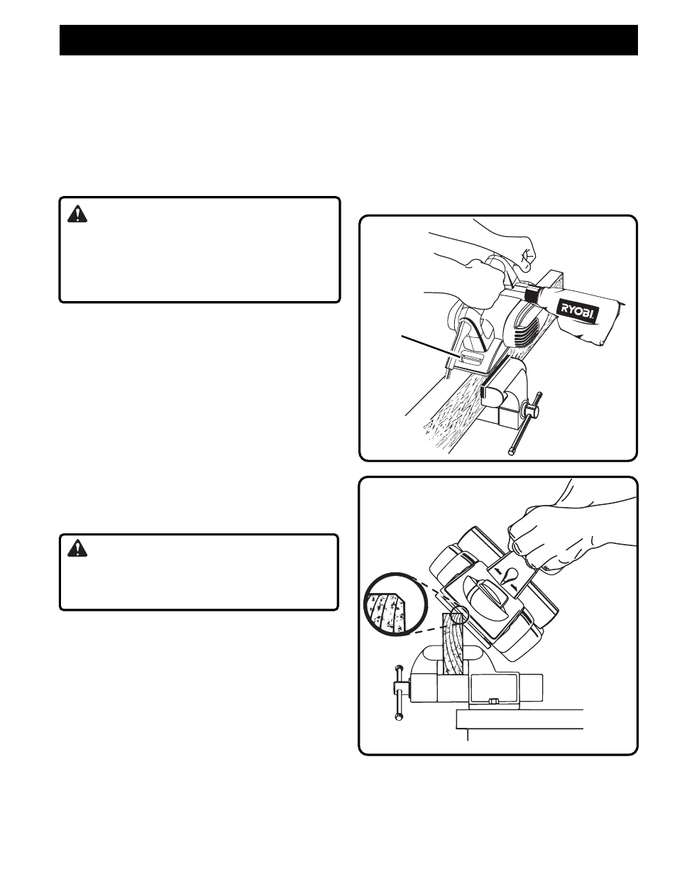 Operation, Warning | Ryobi HPL51 User Manual | Page 11 / 16