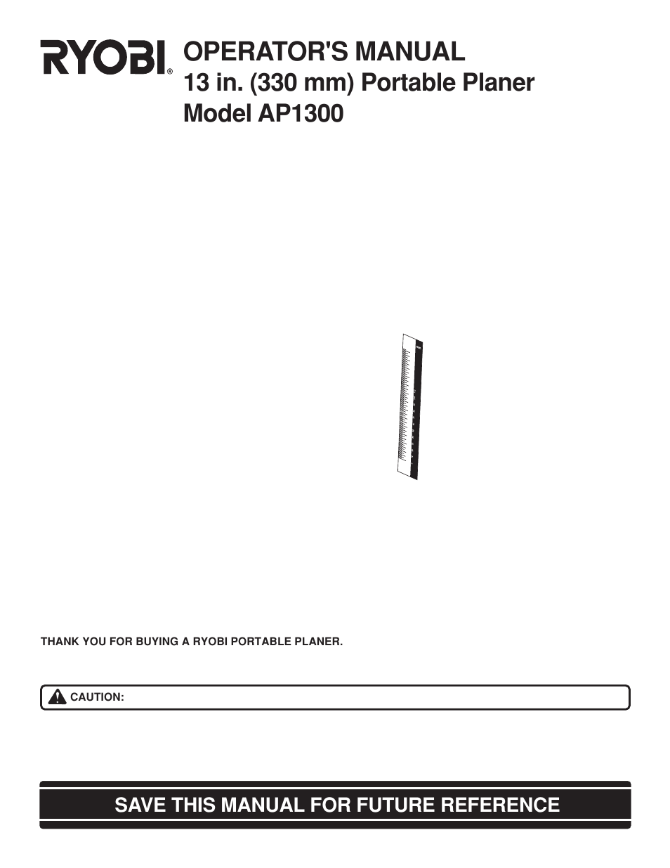 Ryobi AP1300 User Manual | 18 pages