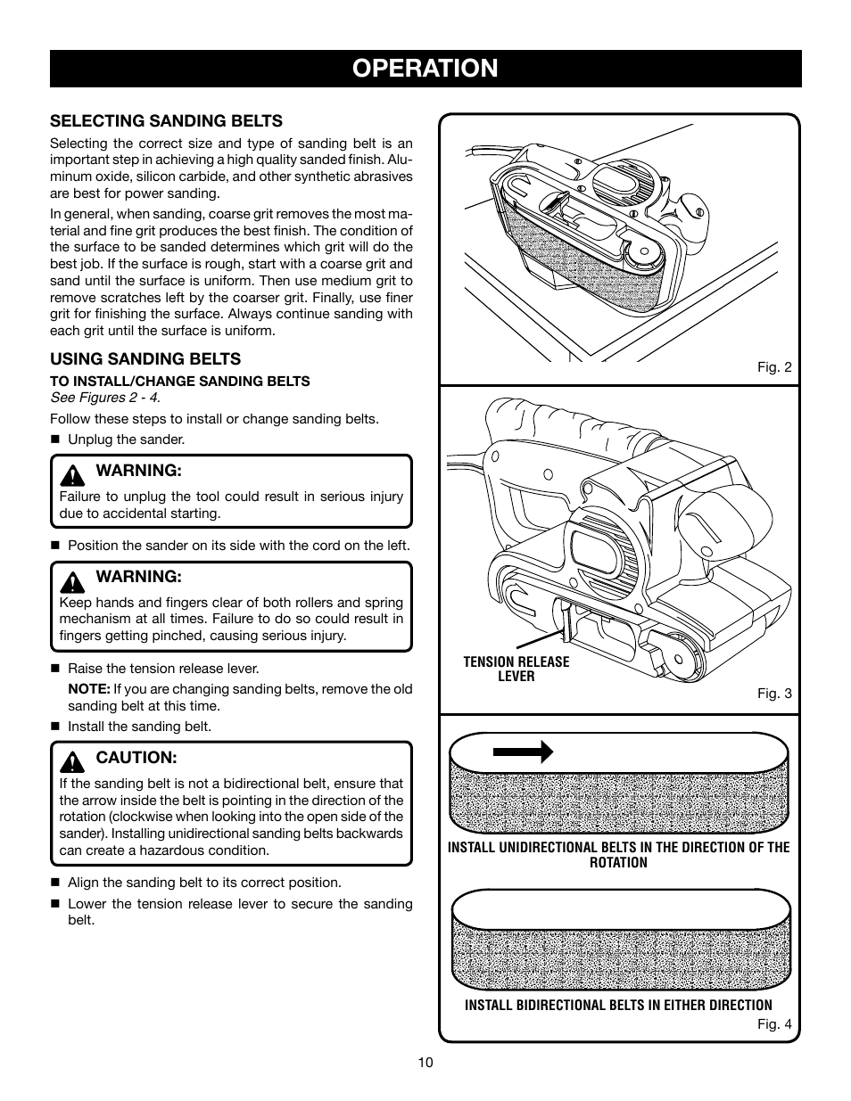 Operation | Ryobi BE318-2 User Manual | Page 10 / 16