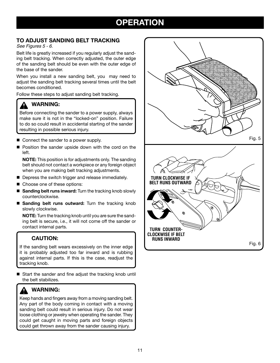 Operation | Ryobi BE318-2 User Manual | Page 11 / 16