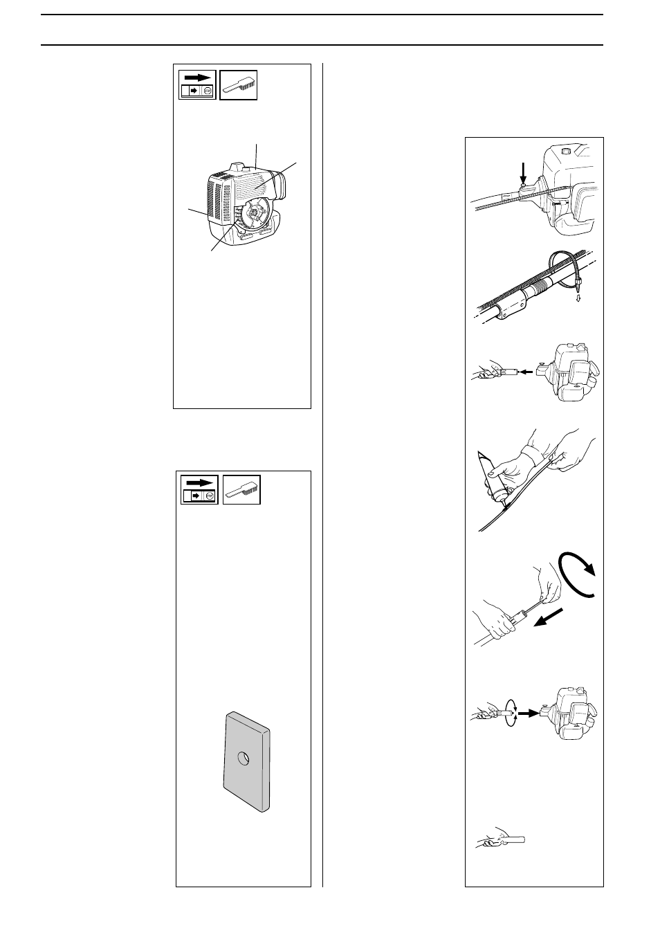 Maintenance, Cooling system, Air filter | 12 4 3 drive shaft | Ryobi 101 90 47-26 142RB/152RB User Manual | Page 20 / 29