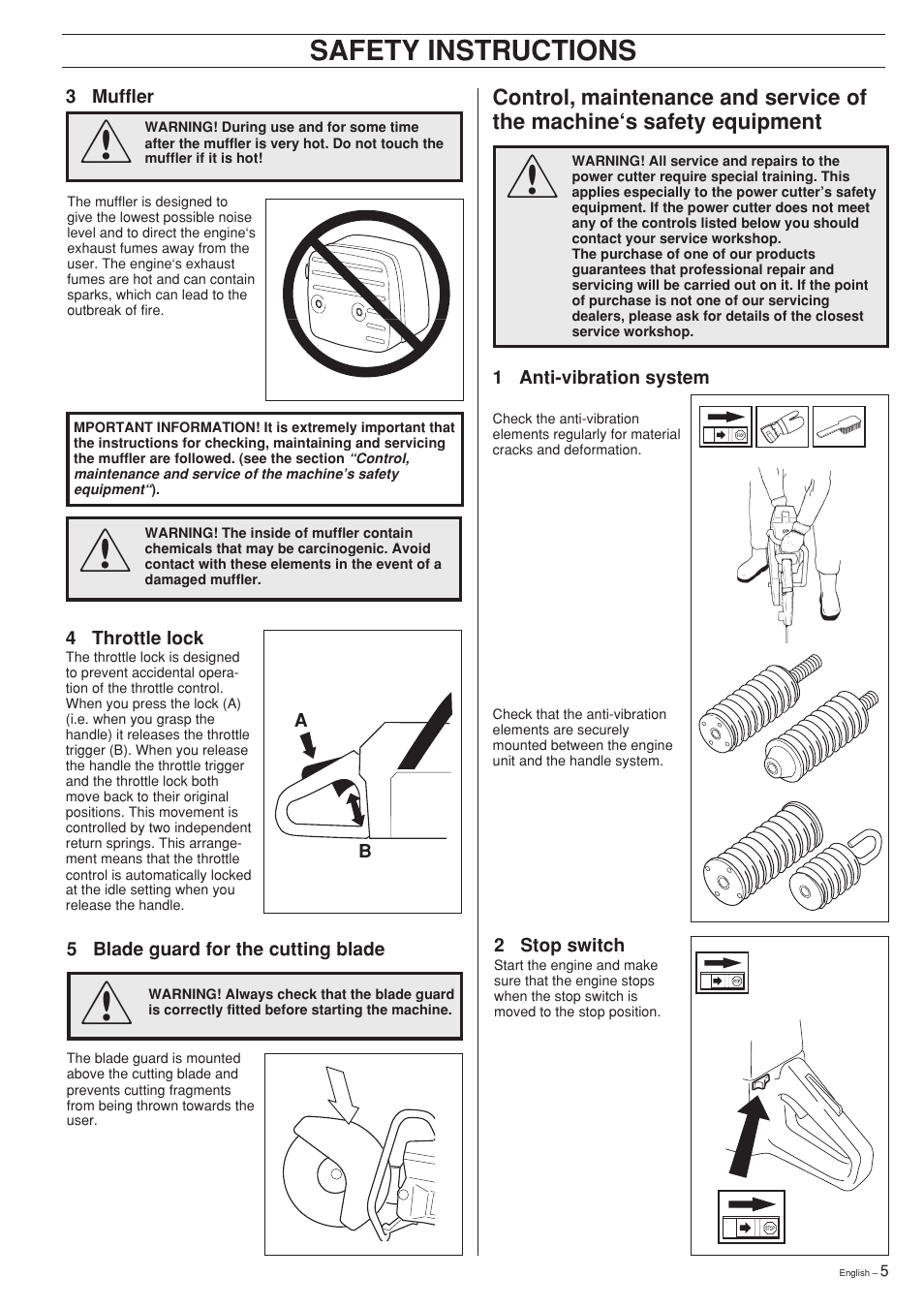 Safety instructions | Ryobi Drill Press User Manual | Page 5 / 25