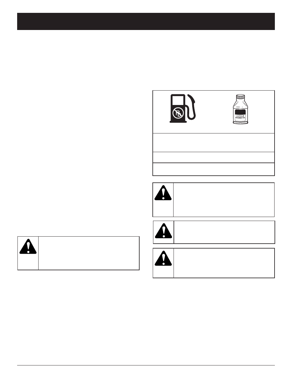 Oil and petrol information | Ryobi RCT2800AD User Manual | Page 7 / 16