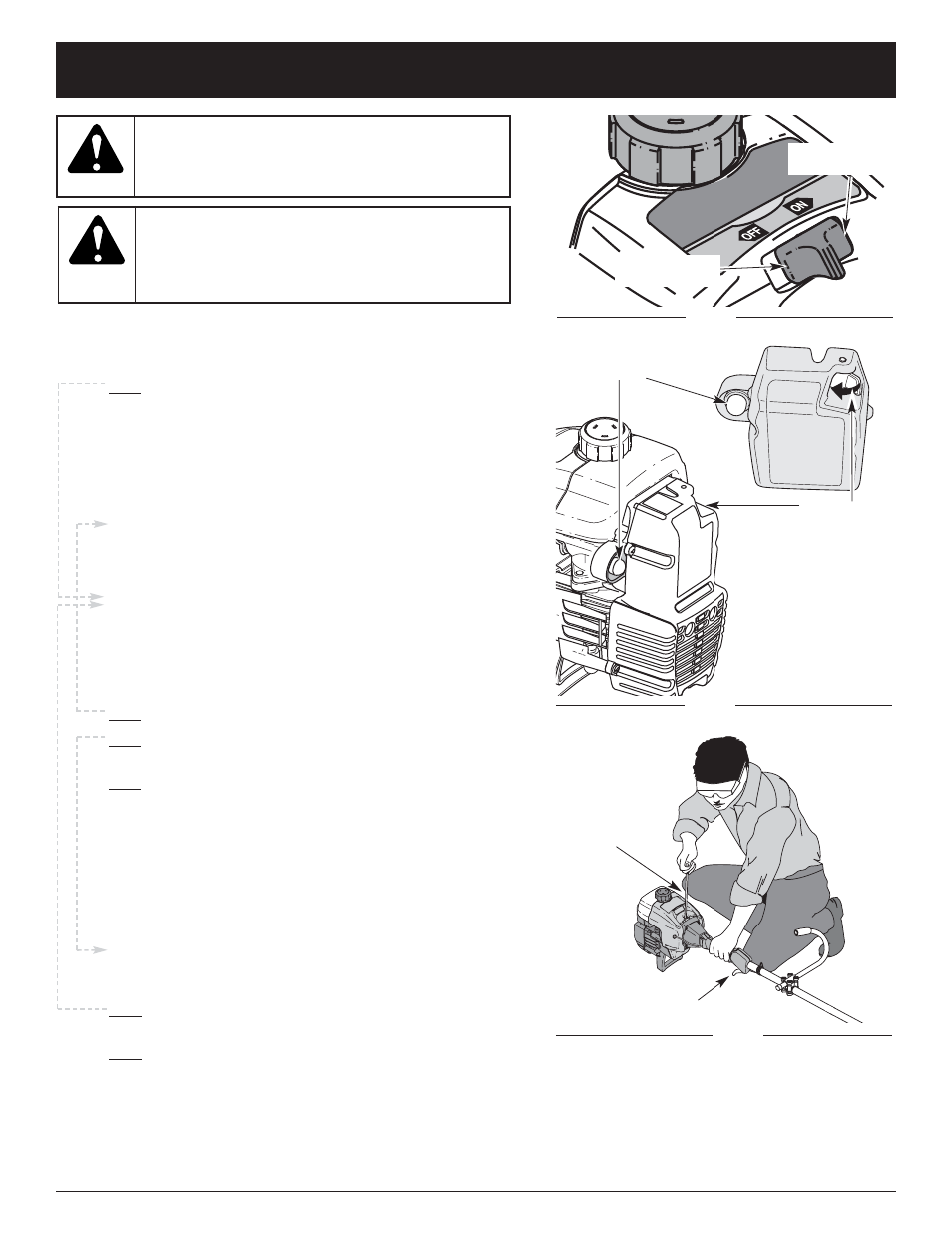 Instrucciones de arranque y apagado | Ryobi 767rj User Manual | Page 56 / 72