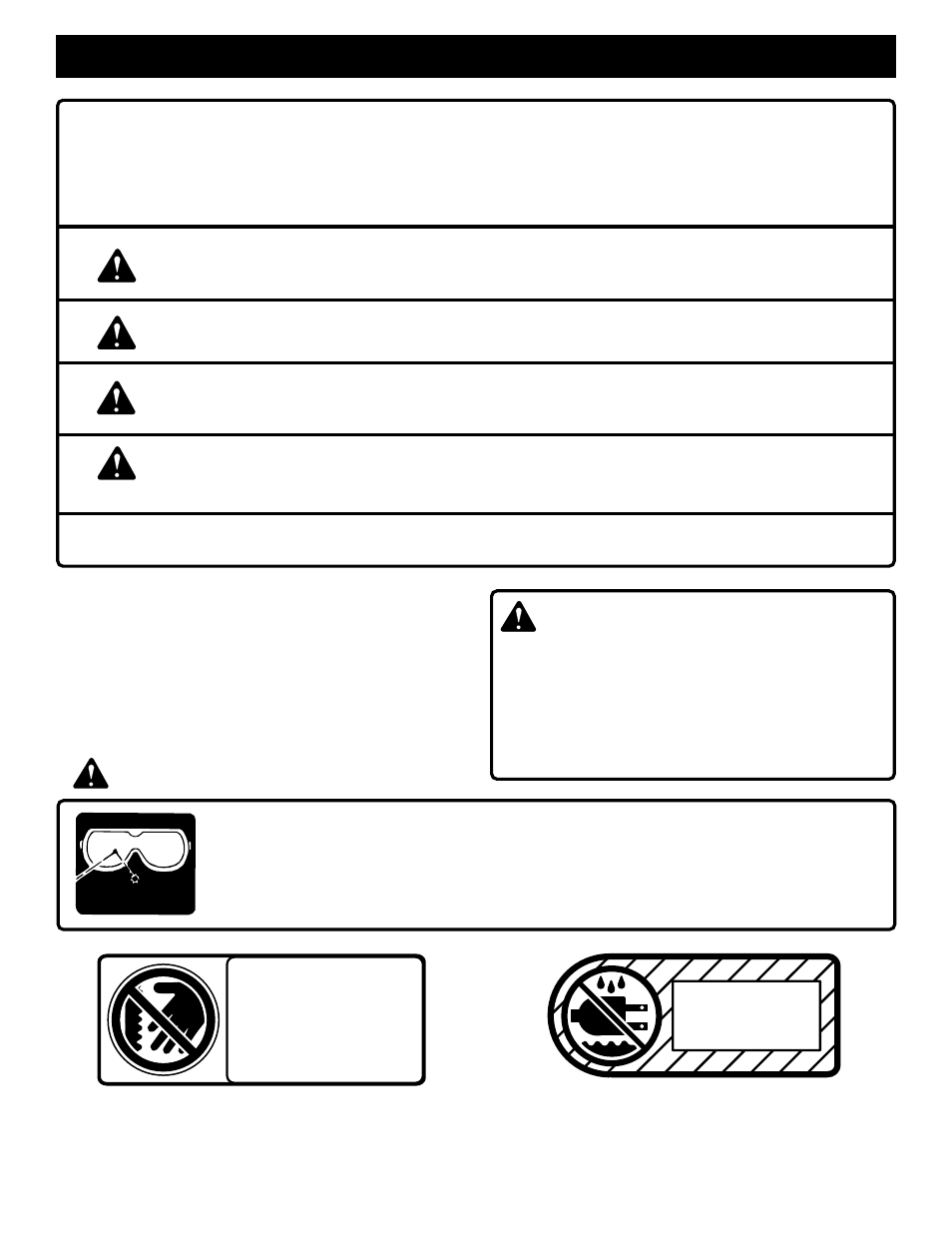 Rules for safe operation, Warning | Ryobi BS901 User Manual | Page 3 / 22