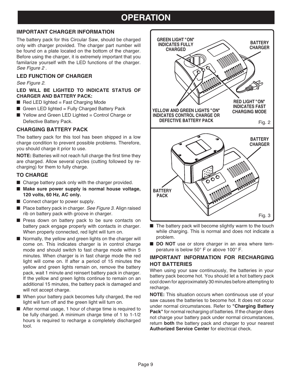 Operation | Ryobi RY6202 User Manual | Page 9 / 20