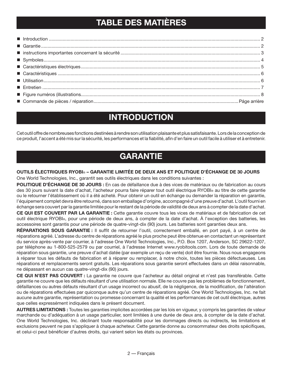 Ryobi BC400 User Manual | Page 8 / 24