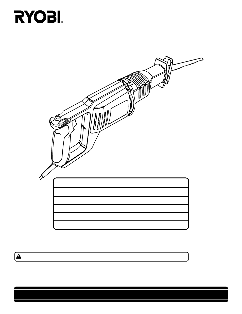 Ryobi RJ160V User Manual | 12 pages