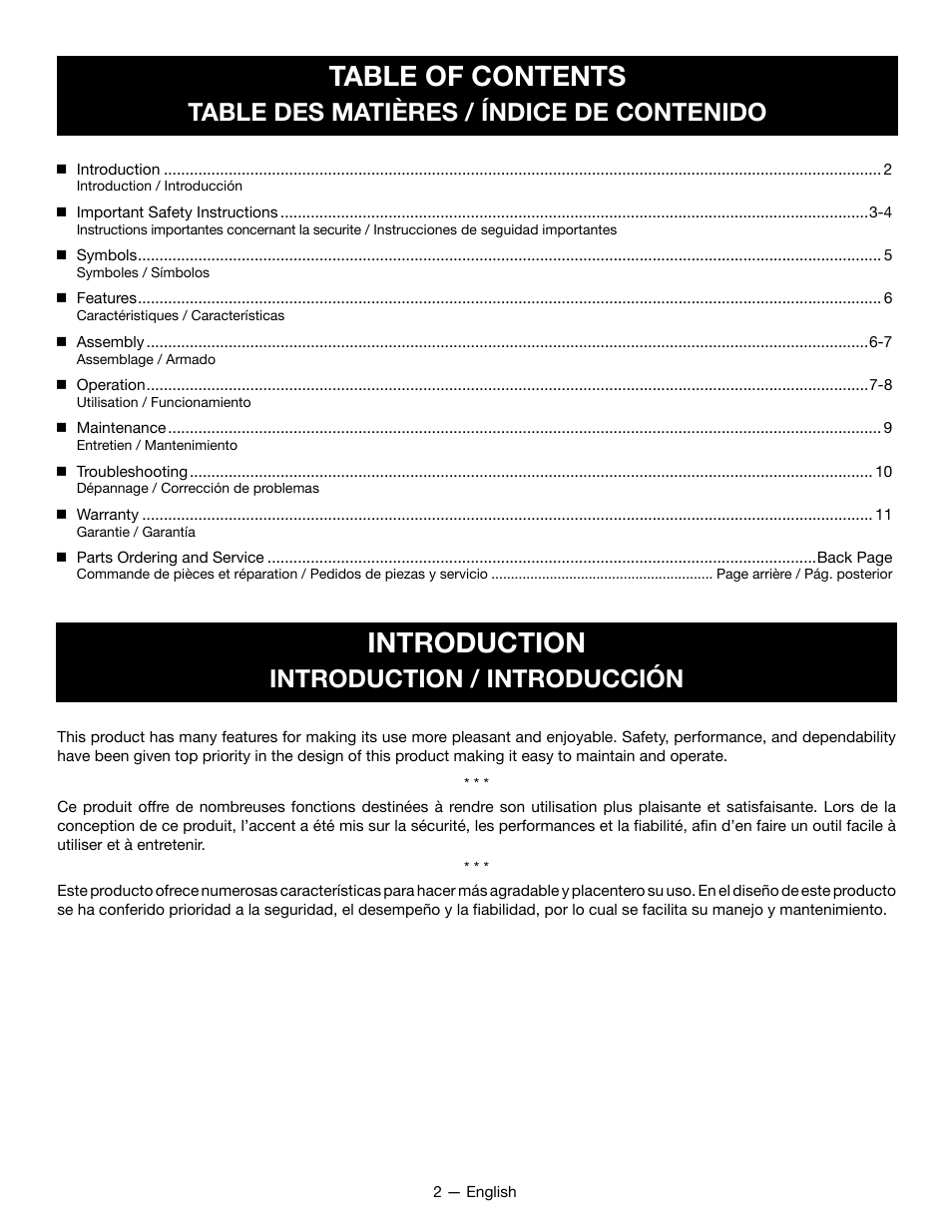 Ryobi RY24200 User Manual | Page 4 / 34