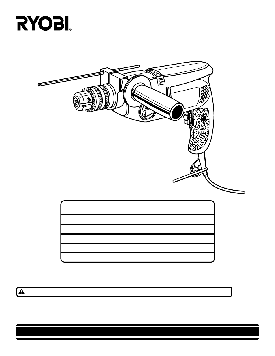Ryobi HD501 User Manual | 16 pages