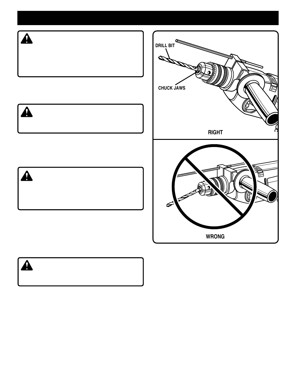 Operation, Warning | Ryobi HD501 User Manual | Page 11 / 16