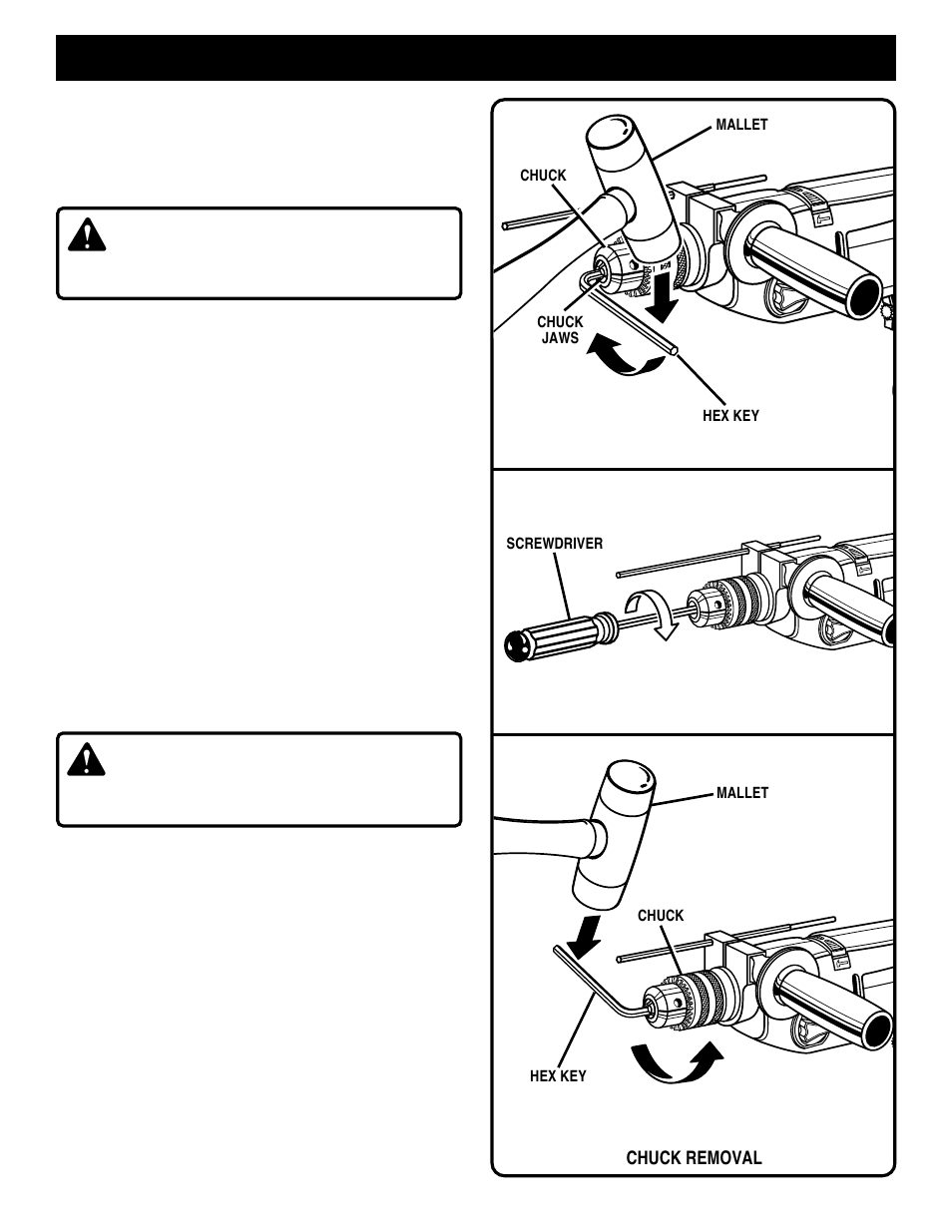 Operation, Warning | Ryobi HD501 User Manual | Page 13 / 16