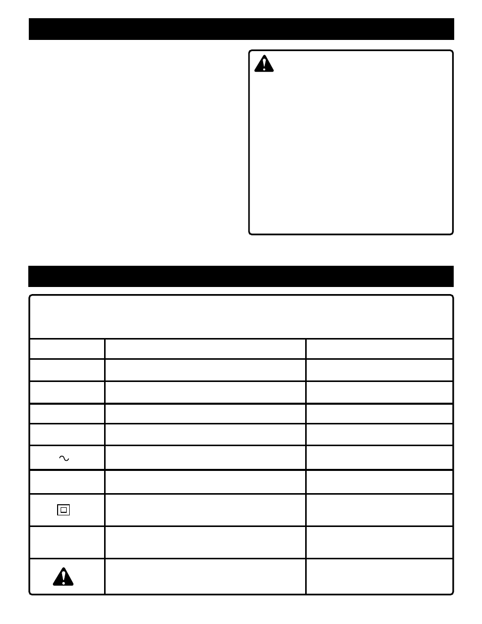 Save these instructions specific safety rules, Symbols, Warning | Ryobi HD501 User Manual | Page 5 / 16