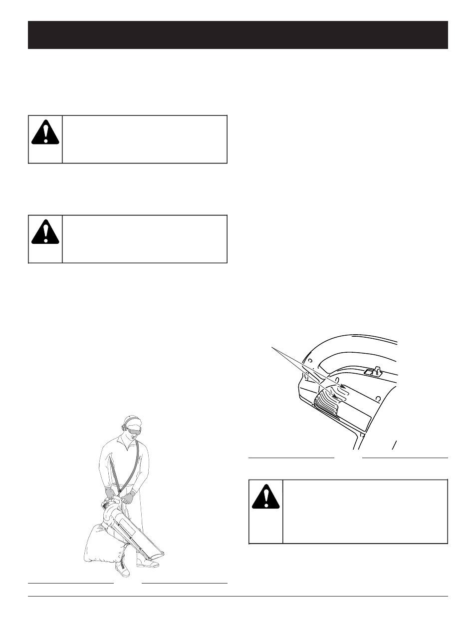 Warning, Operating instructions | Ryobi RESV1300 User Manual | Page 10 / 56