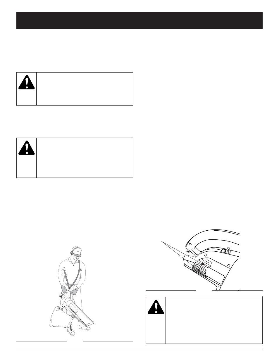 Advertencia, Instrucciones de operacion | Ryobi RESV1300 User Manual | Page 47 / 56