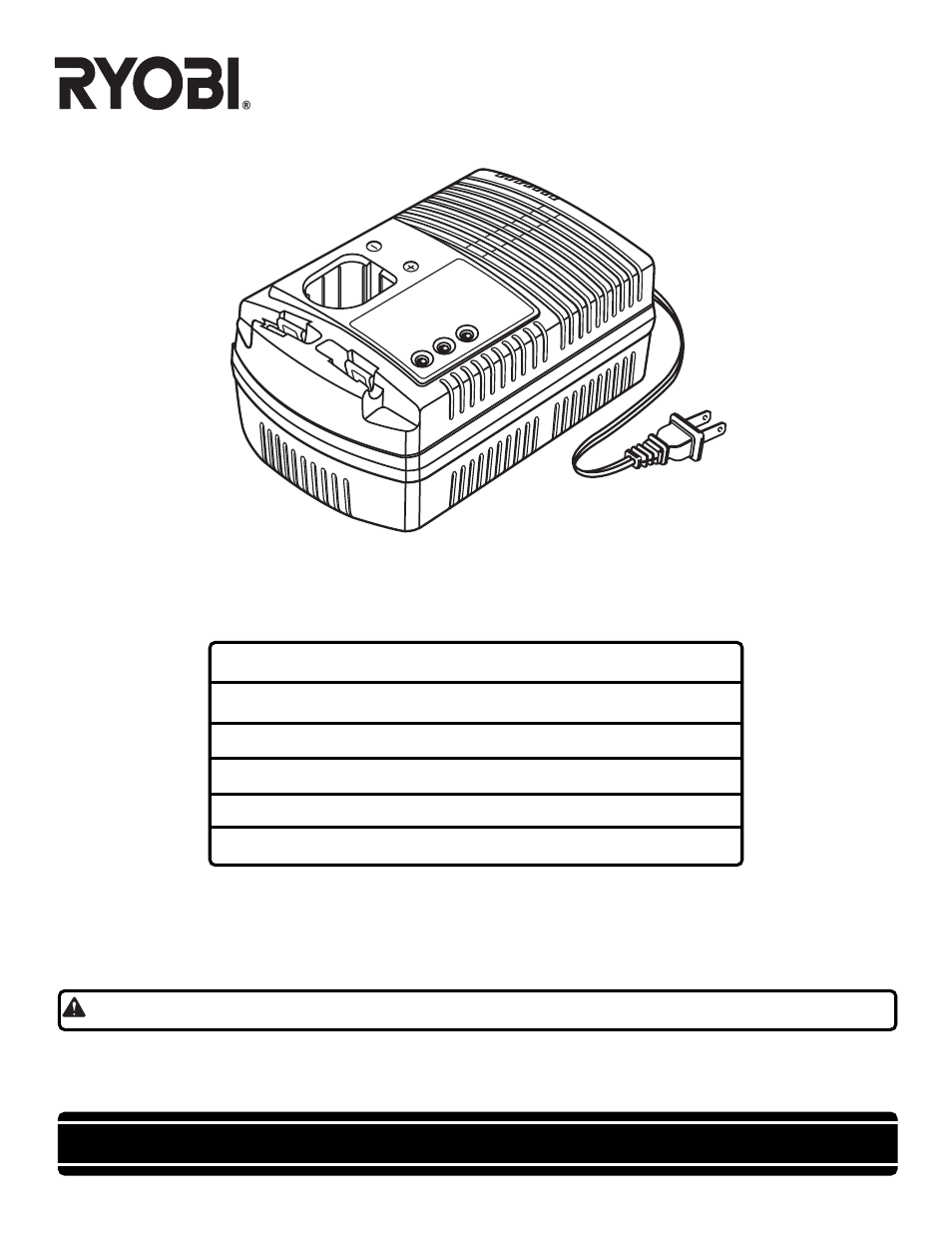 Ryobi 1400677 User Manual | 6 pages