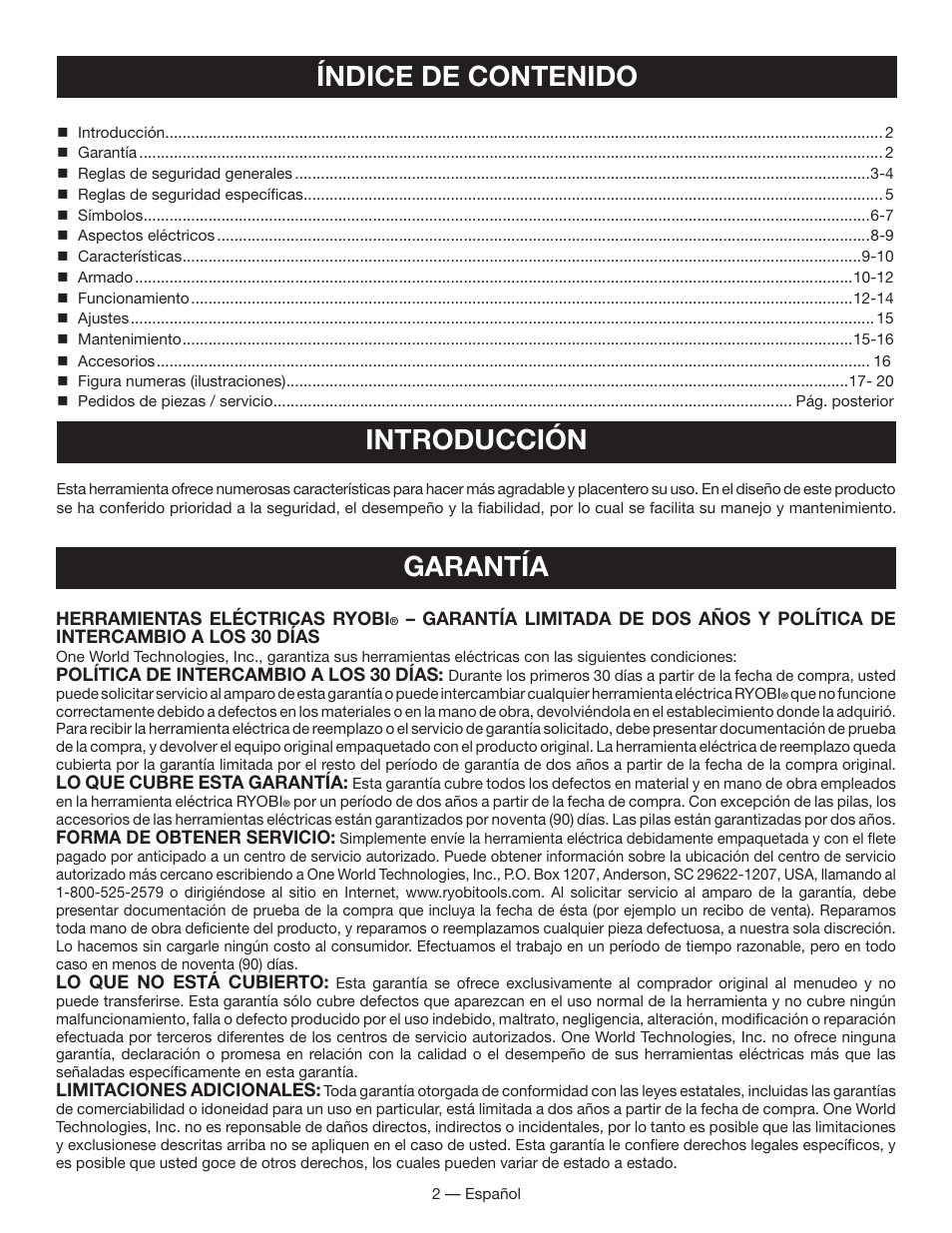 Ryobi WS730 User Manual | Page 32 / 56