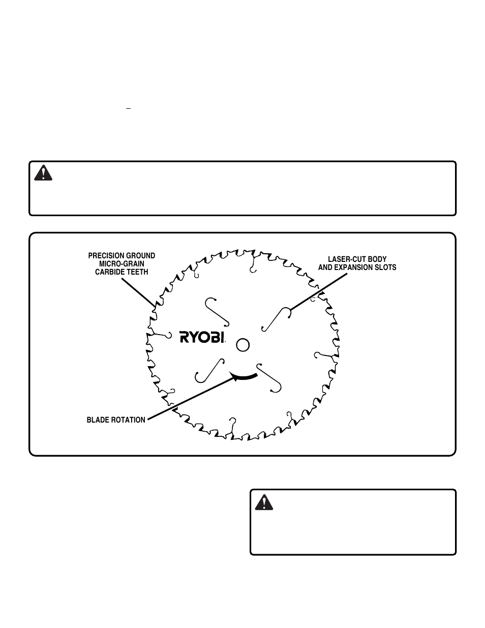 Features, Caution, Warning | C. blades, D. speed and wiring | Ryobi BT3000 User Manual | Page 12 / 48