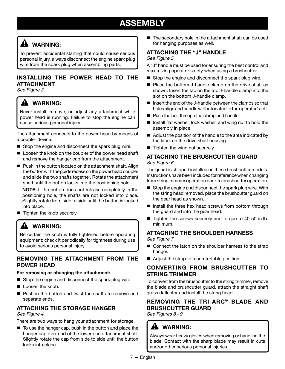 Assembly | Ryobi RY28060 User Manual | Page 11 / 52