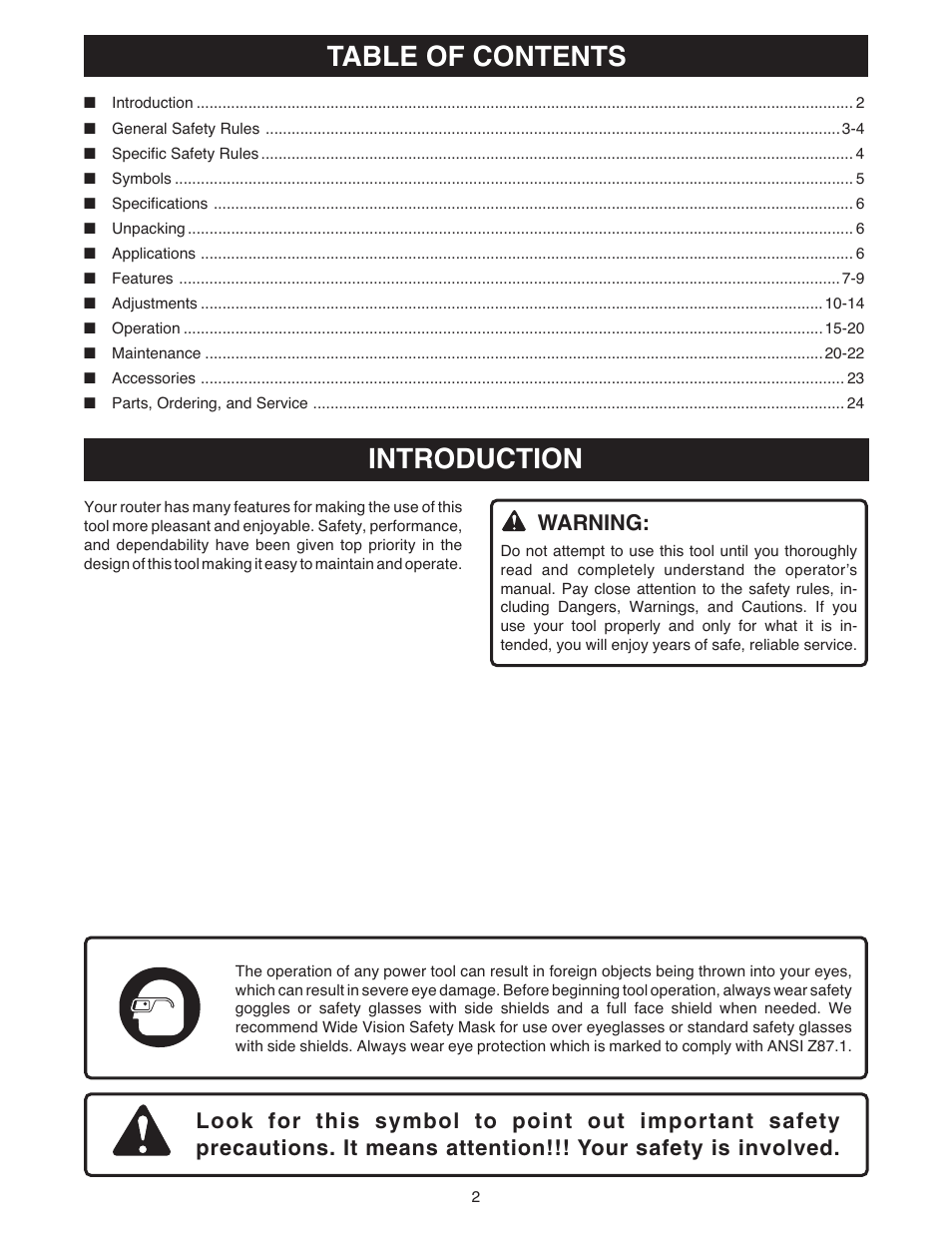 Ryobi RE180PL1 User Manual | Page 2 / 24