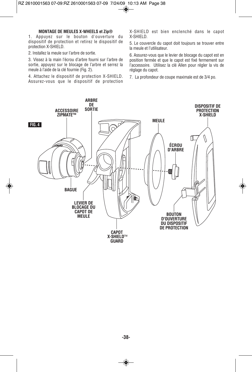 RotoZip ROTO ZIP RZ2000 User Manual | Page 38 / 68