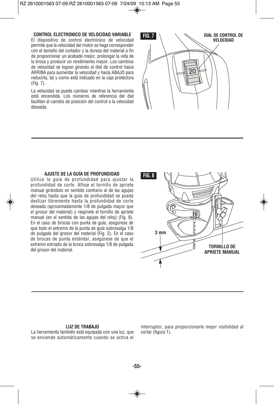 RotoZip ROTO ZIP RZ2000 User Manual | Page 55 / 68