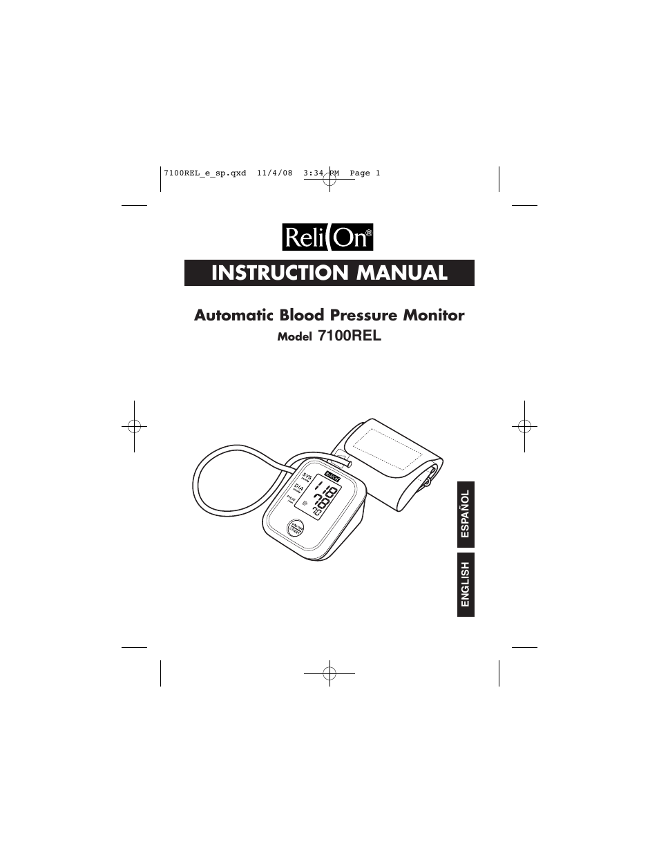 ReliOn 7100REL User Manual | 52 pages