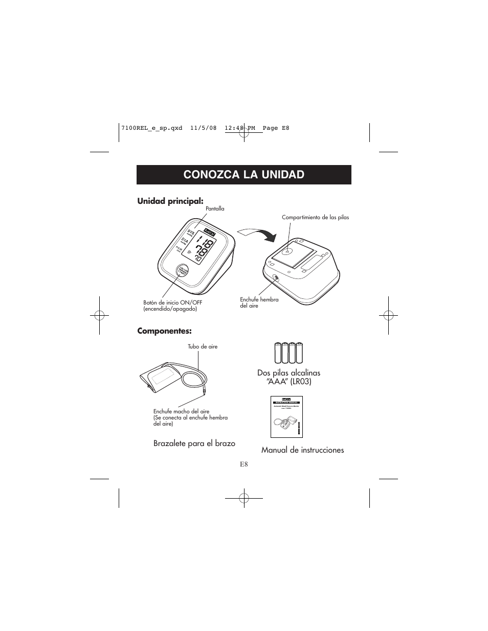 Conozca la unidad | ReliOn 7100REL User Manual | Page 34 / 52