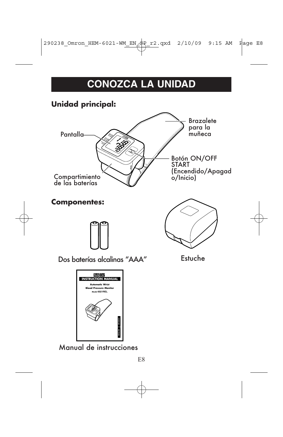 Conozca la unidad | ReliOn 6021REL User Manual | Page 30 / 44