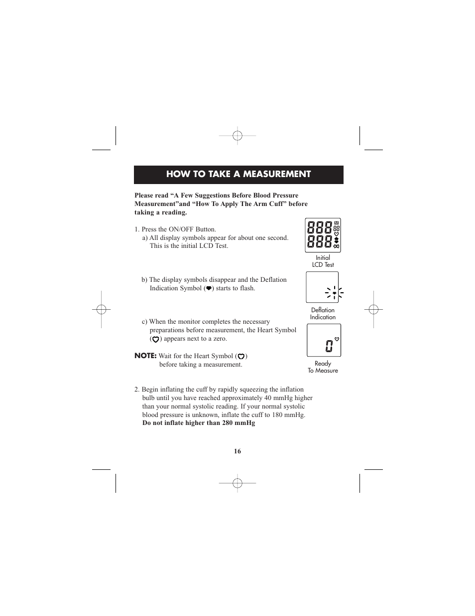How to take a measurement | ReliOn HEM-412CREL User Manual | Page 16 / 24