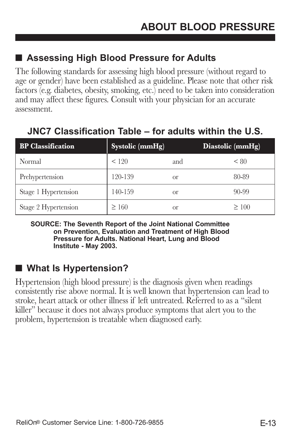 About blood pressure | ReliOn UA-787REL User Manual | Page 19 / 64