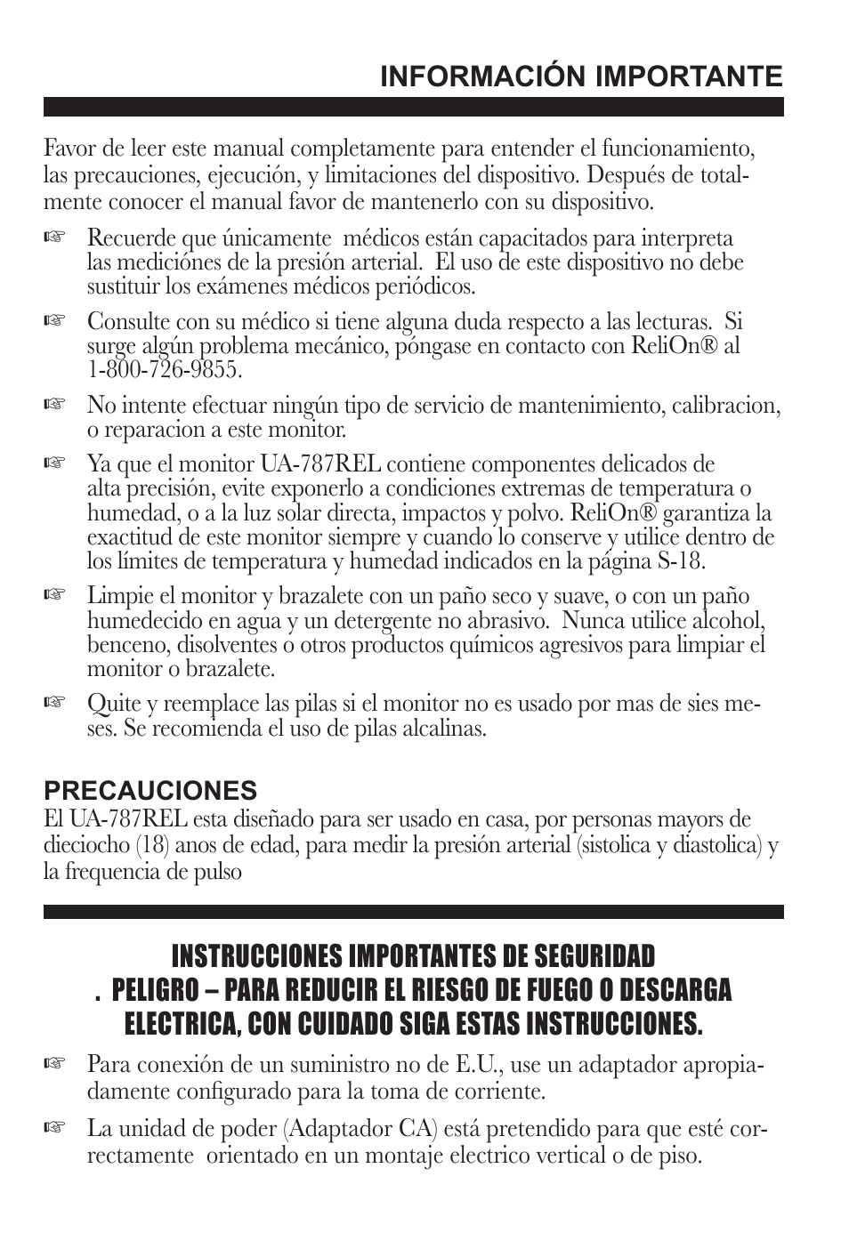 ReliOn UA-787REL User Manual | Page 37 / 64