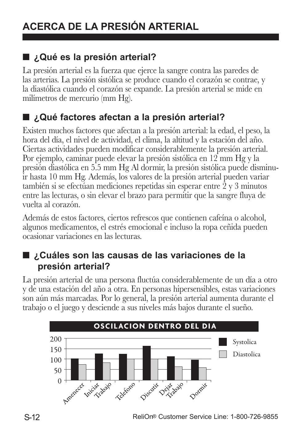 Acerca de la presión arterial | ReliOn UA-787REL User Manual | Page 50 / 64