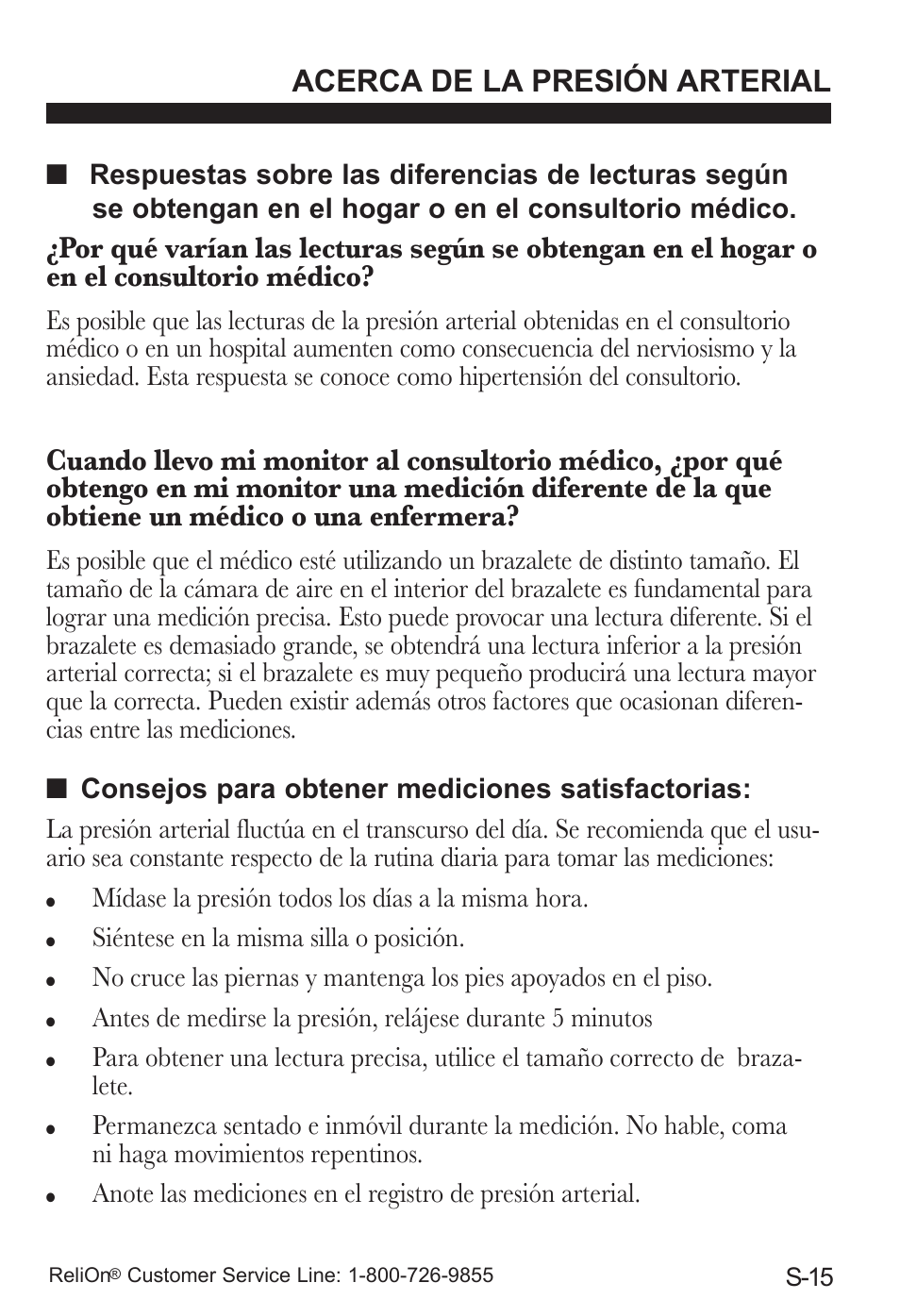 Acerca de la presión arterial, Siéntese en la misma silla o posición | ReliOn UA-787REL User Manual | Page 53 / 64